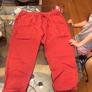 JCrew Linen Drawstring Pants